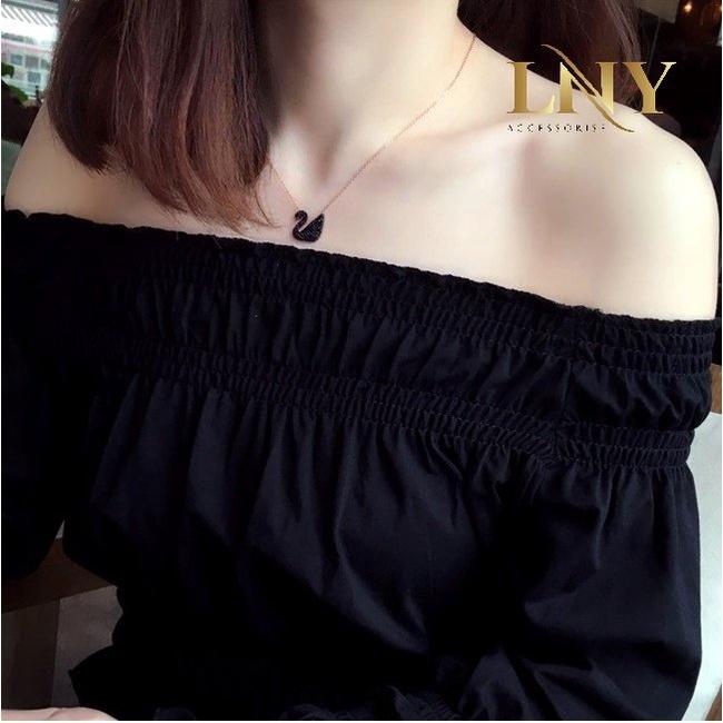 Dây chuyền nữ thiên nga đen kiểu dáng thời trang