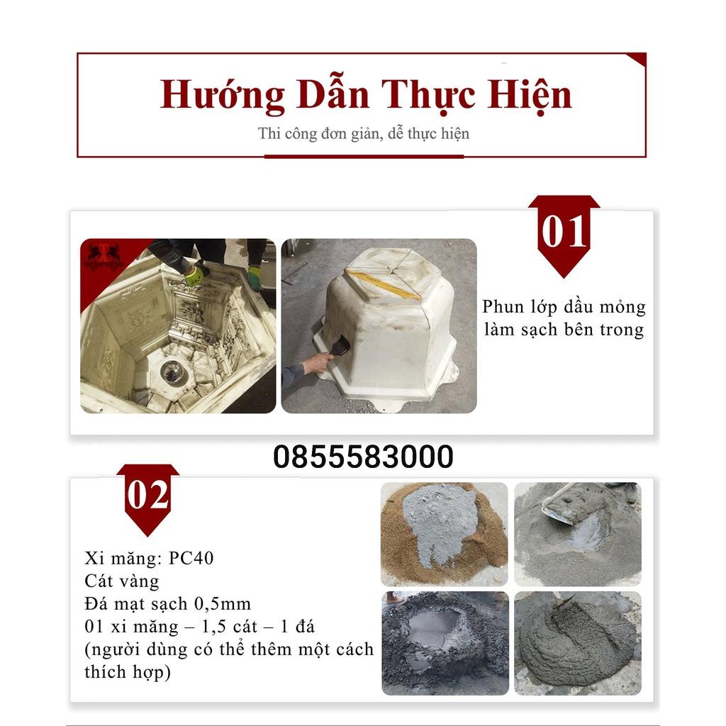 Khuôn đúc chậu cảnh chữ nhật 1m (khuôn chậu ABS có lòng trong)