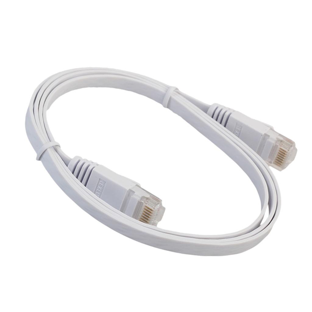 Cat6 Ethernet Patch Flat Cable , Professional Snagless RJ45 Connector Computer Internet Networking LAN Wire Cord Jack Plug 0.5m,1m,3m,5m,10m