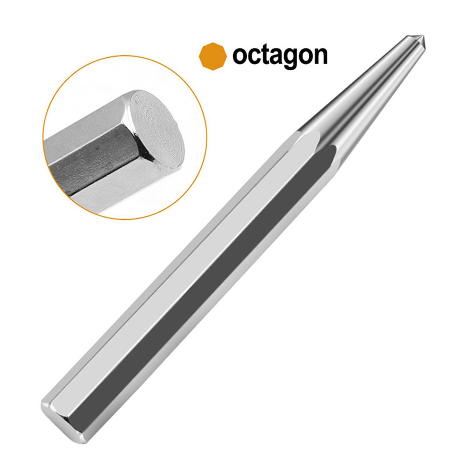 Metal Octagonal Positioning Punch Marking Tools Center Hole Punch Hand Tool