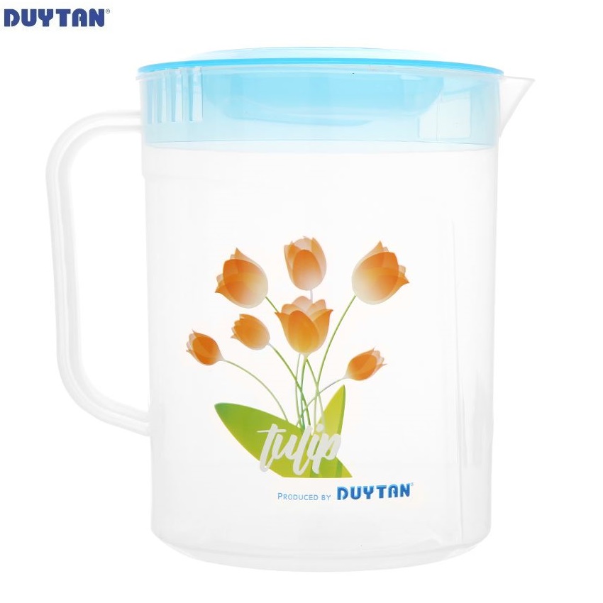 Ca Tulip nhựa Duy Tân 2 lít (17,9 x 13,4 x 17,8 cm) - 02973 - Giao màu ngẫu nhiên - Hàng chính hãng