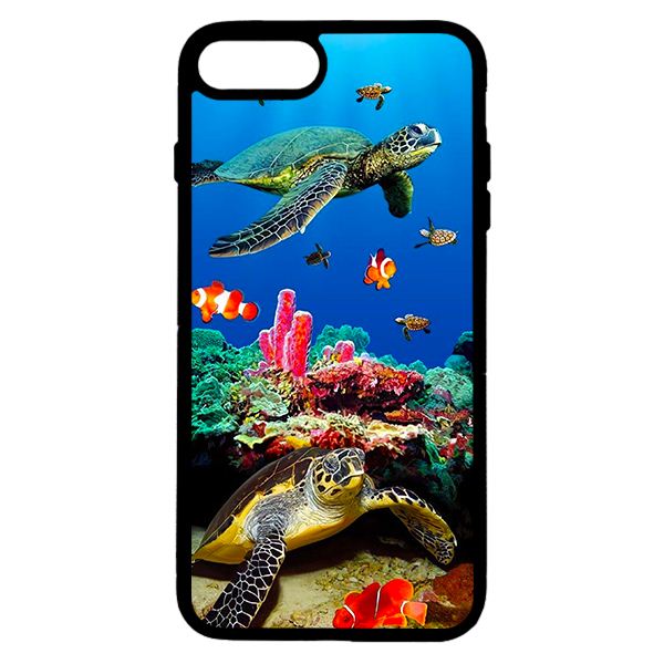 Ốp lưng cho điện thoại Iphone 8 Plus biển và cá   - Hàng chính hãng