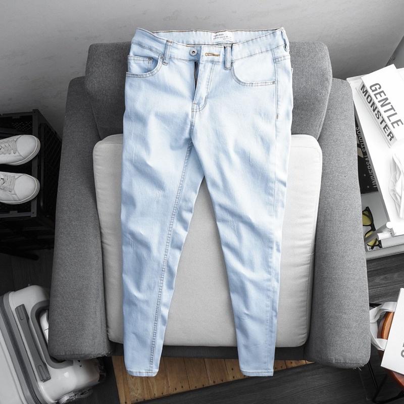 Quần jean nam ống suông nhẹ hàng vnxk cao cấp