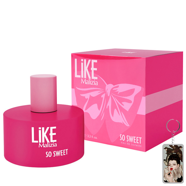 Nước hoa nữ Malizia Like So Sweet Eau de Toilette 100ml tặng kèm móc khóa