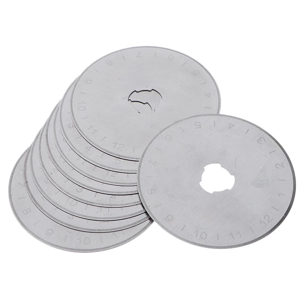 Rotary 10x 45mm Rotary Cutting Refill Blade Straight Edge