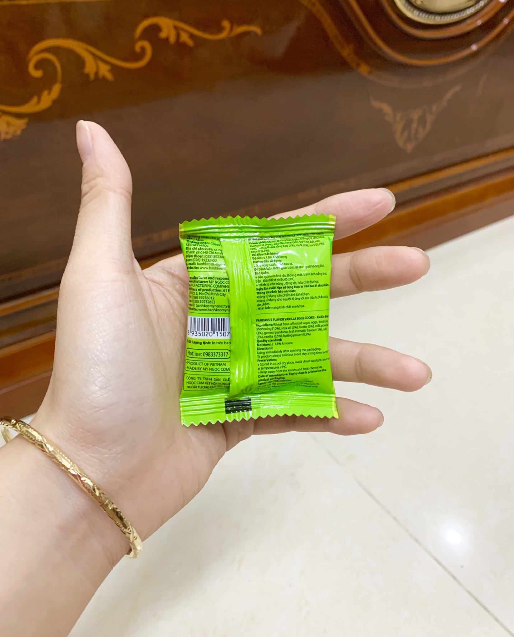 1 kg-1 Bánh trứng nướng XieXie VANI hương LÁ DỨA sữa tươi MỸ NGỌC