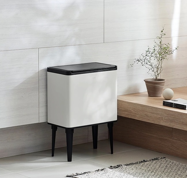 THÙNG RÁC PHÂN LOẠI 3 NGĂN EKO LUXURY BIN, 9L + 9L + 9L