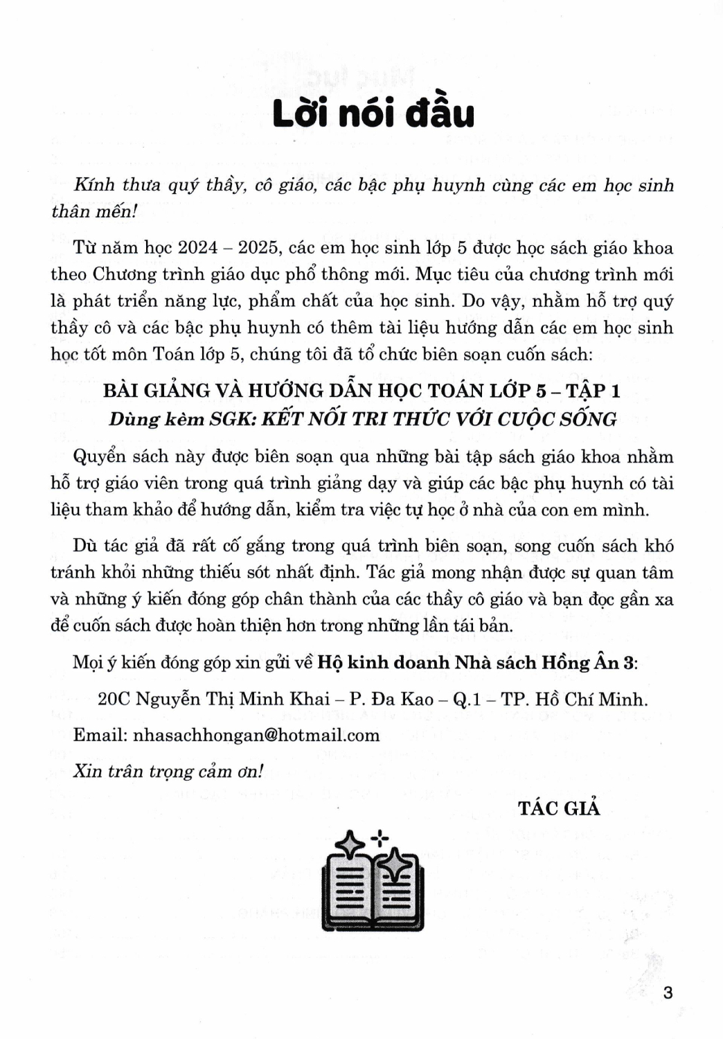 Bài Giảng Và Hướng Dẫn Học Toán Lớp 5 - Tập 1 (Dùng Kèm SGK Kết Nối Tri Thức Với Cuộc Sống) - HA