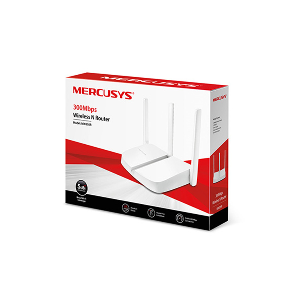 Bộ Phát Sóng Wifi Mercusys 3 Râu MW305N Chuẩn 300Mbps - Router Wifi ( 3 Cổng Lan )