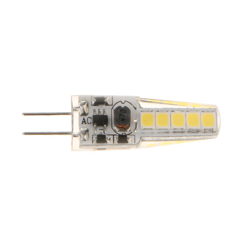 3x2W G4 Silicone LED Corn Bulb Lamp Energy Saving Bulb AC/DC12V White