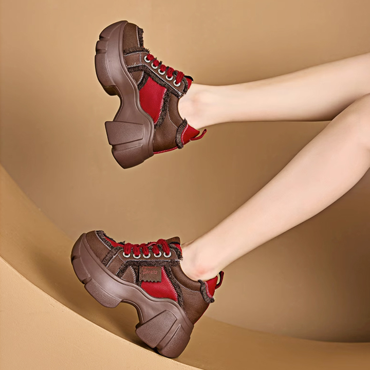 Giày Đế Cao Da Lộn Cực Xinh 9cm PS590-1340
