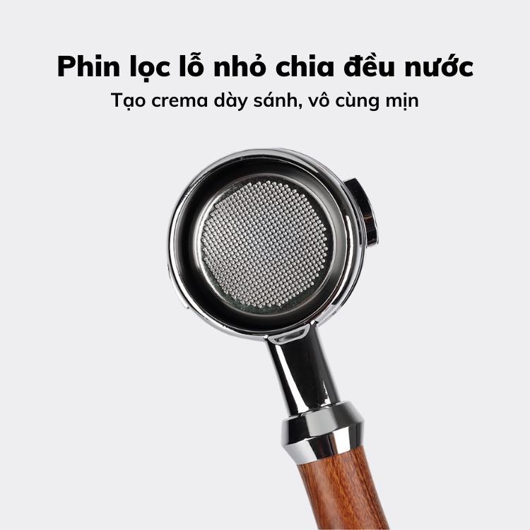 Rổ phin inox 54mm cafe pha máy lỗ nhỏ tạo crema dày sánh và mịn đủ size đủ loại bảo hành 1 đổi 1 pha cà phê espresso