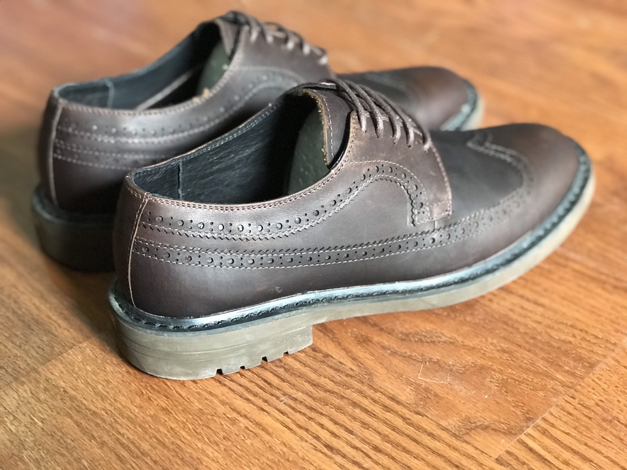 Giày tây nam da bò cao cấp derby brogues