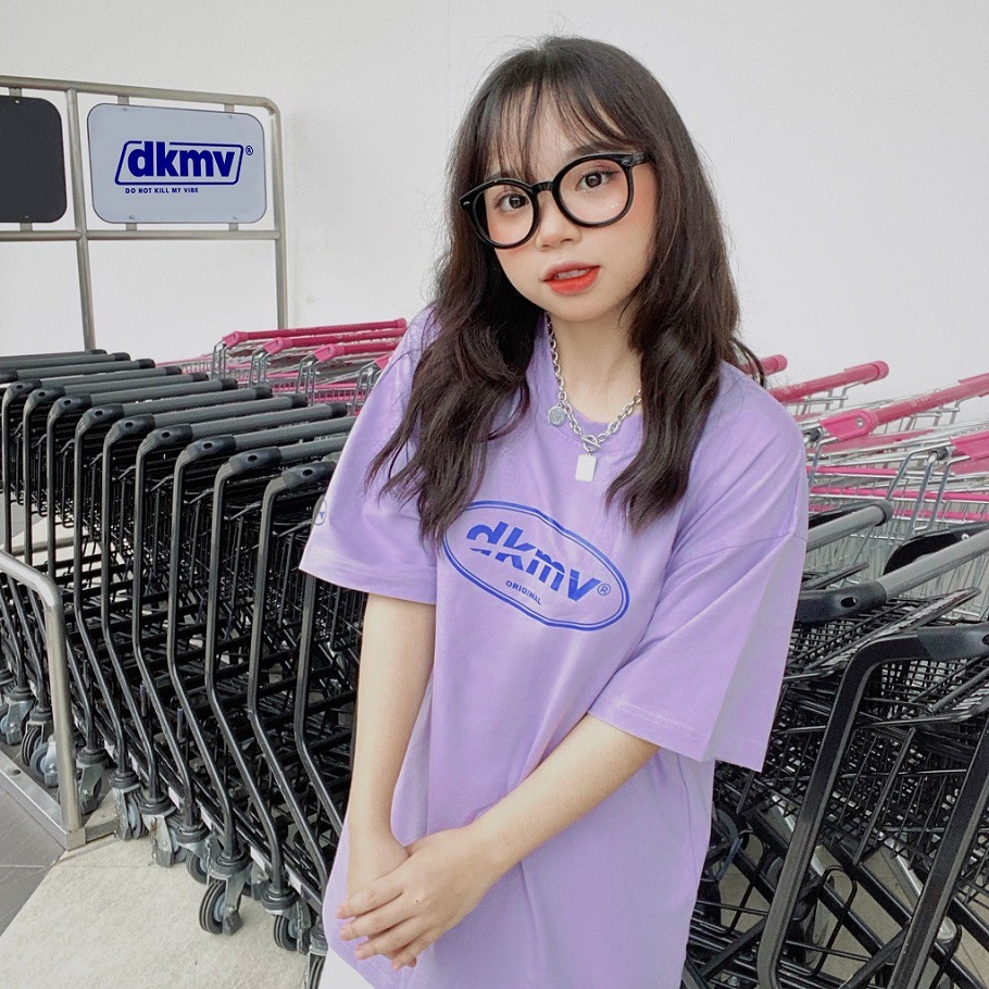 Áo phông nữ cute màu tím | DKMV Tee Original-Violet