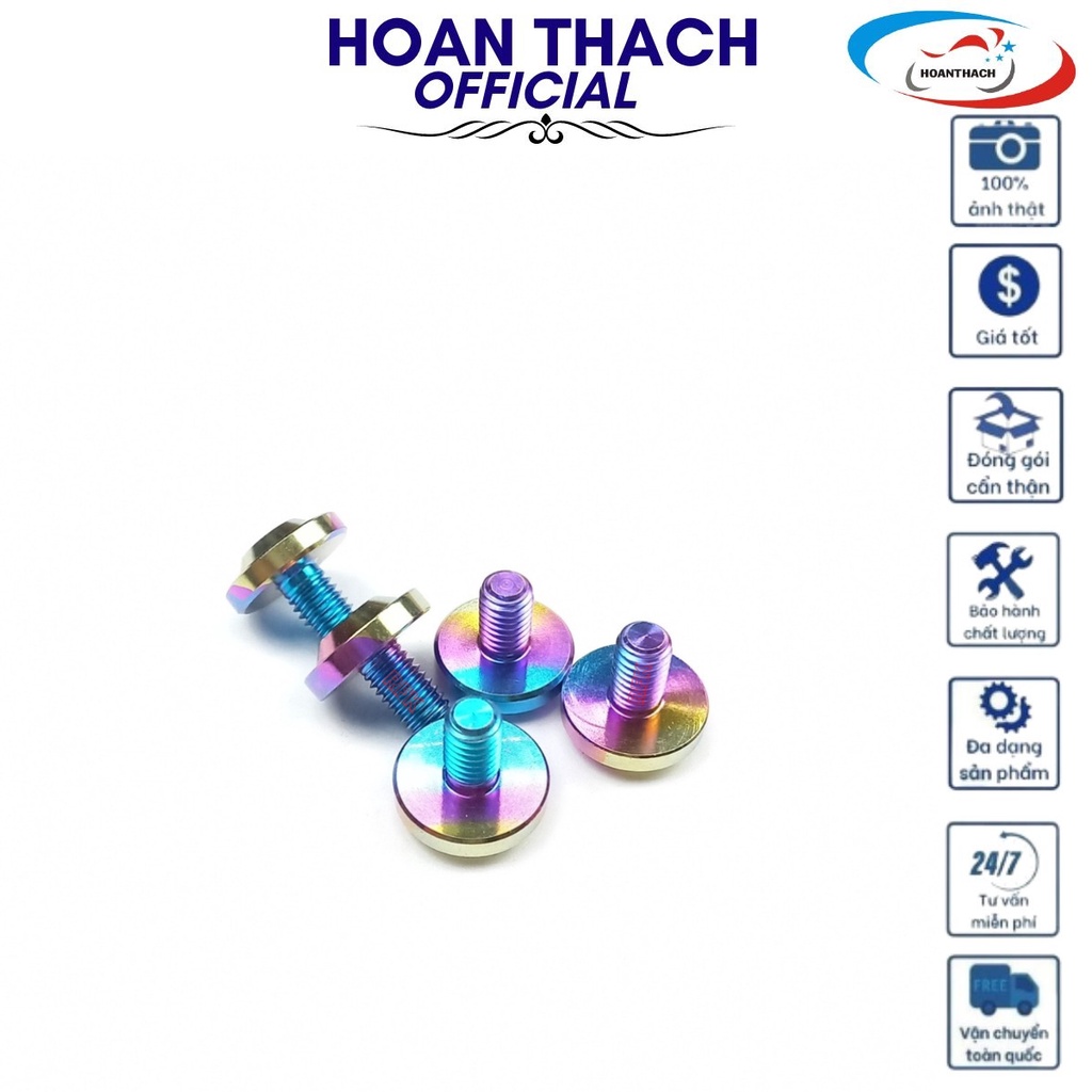 Ốc Gr5 Titan Dù 6L10 7 Màu dùng cho nhiều dòng xe SP016340 (giá 1 con)