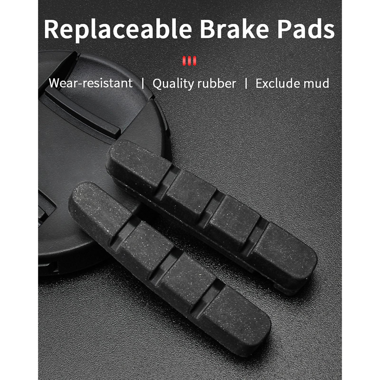 1 Pair V Bike Brake Pads Blocks, Road Mountain Bicycle V-Brake Blocks Shoes Road Bike Mountain Bike Bicycle Brake Pads for Shimano C Clamp