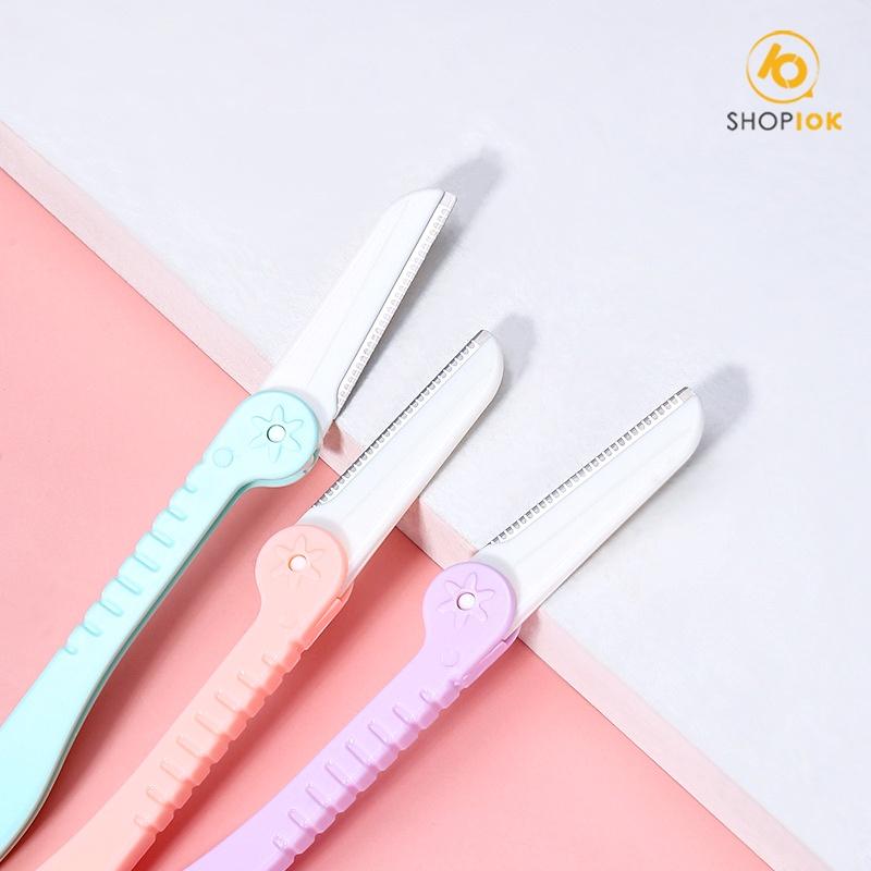 Set 3 chiếc dao cạo lông mày gấp gọn, Dao cạo lông mày tiện dụng hot trend cho các nàng mẫu mới