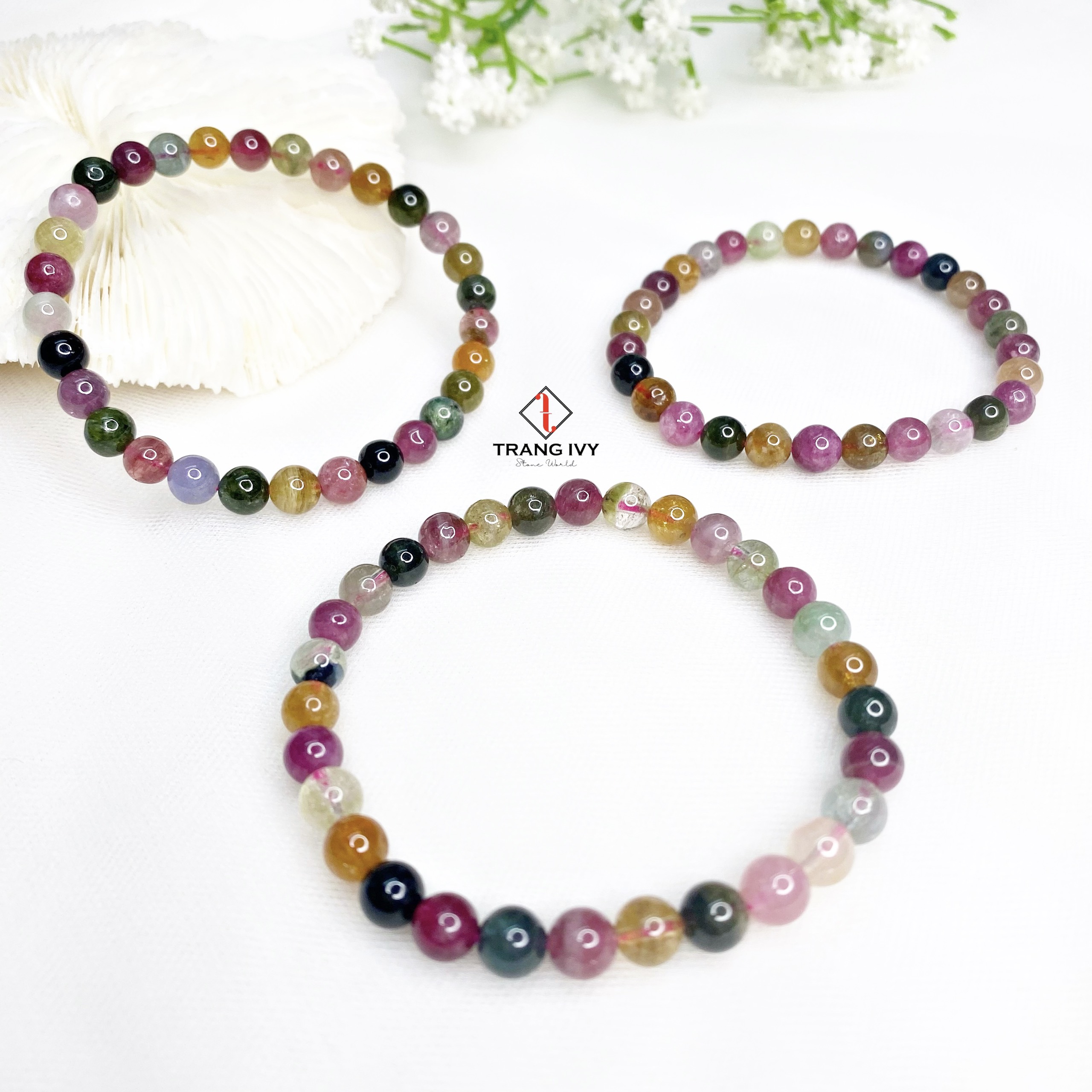 Vòng Tay Tourmaline Đa Sắc