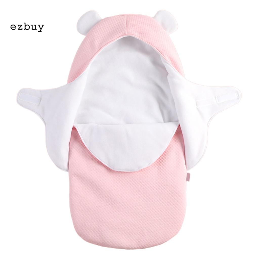 Convenient Infant Swaddle Wrap Comfortable Solid Baby Sleeping Bag 360 Degree Protection for Home