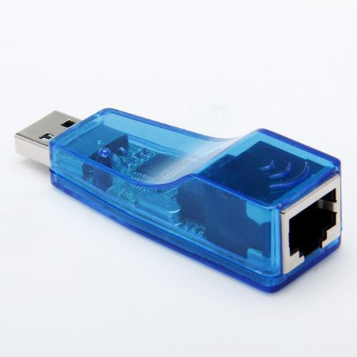 Blue USB 2.0 Ethernet 10/100 Network LAN RJ45 Adapter Card