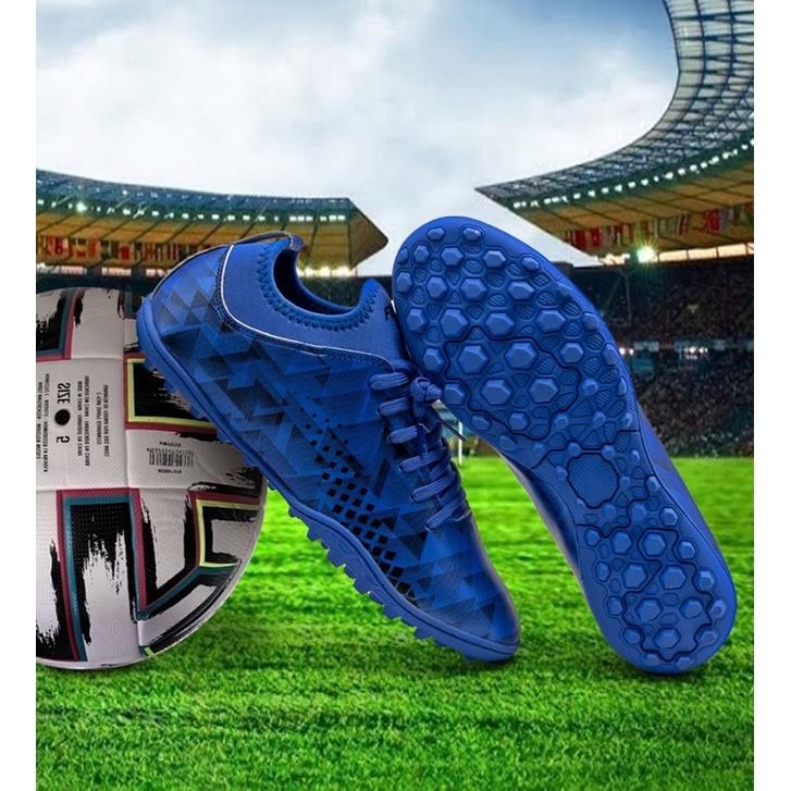 Giày đá bóng nam, giày đá bóng sân cỏ nhân tạo, 3 màu xanh lá cây, xanh blud và đen bạc