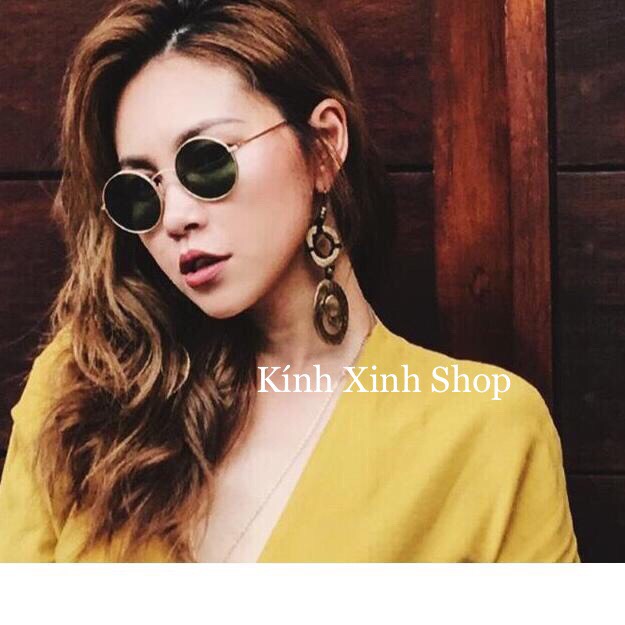 Kính mát nam nữ thời trang mắt tròn cao cấp