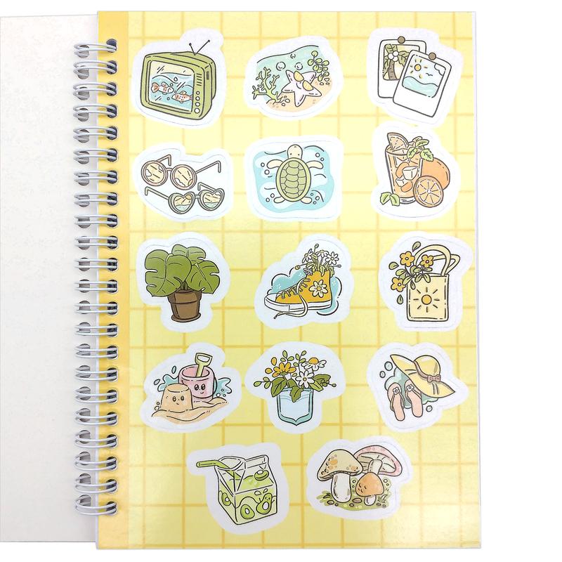 Sổ Lò Xo A5 Kẻ Ngang 120 Trang 100gsm - Thiên Long MB-011 + Kèm Sticker Ngẫu Nhiên - Màu Hồng