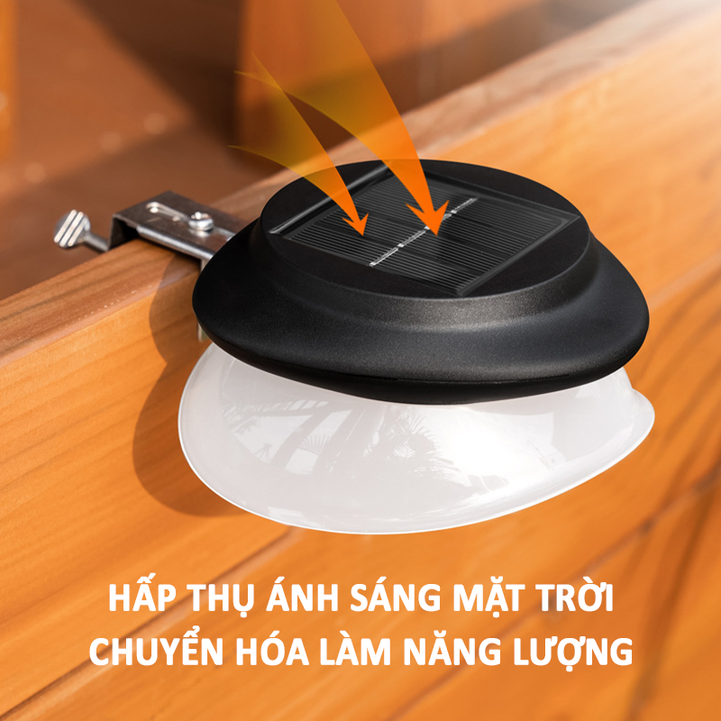 Đèn Năng Lượng Mặt Trời Gắn Tường, đèn gắn hàng rào - K1679