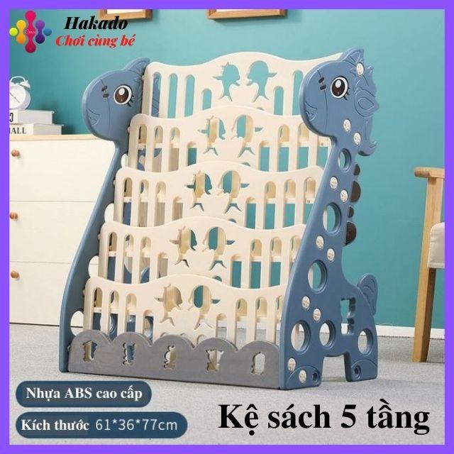 Kệ sách cho bé 5 tầng bằng nhựa cao cấp