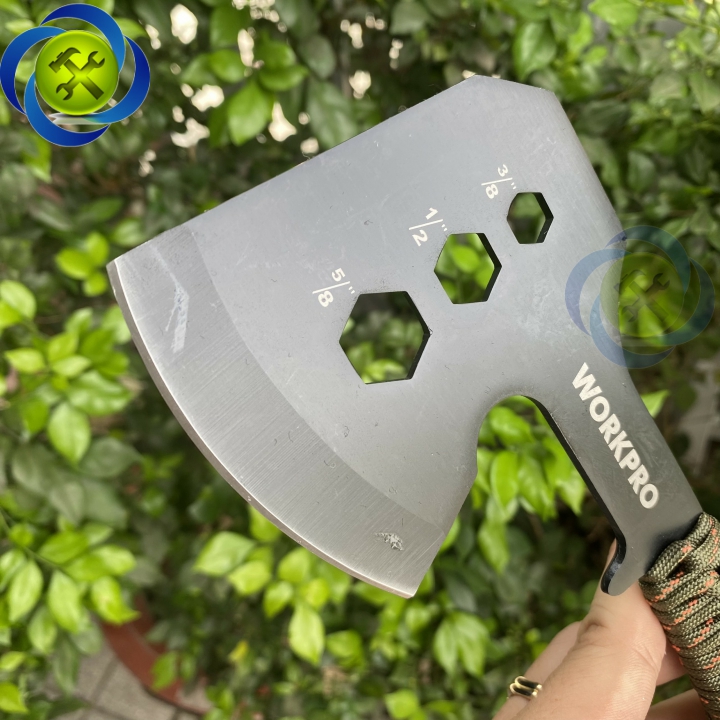 Rìu cắm trại, tay quấn dây dù kích thước 250mm Workpro WP383002