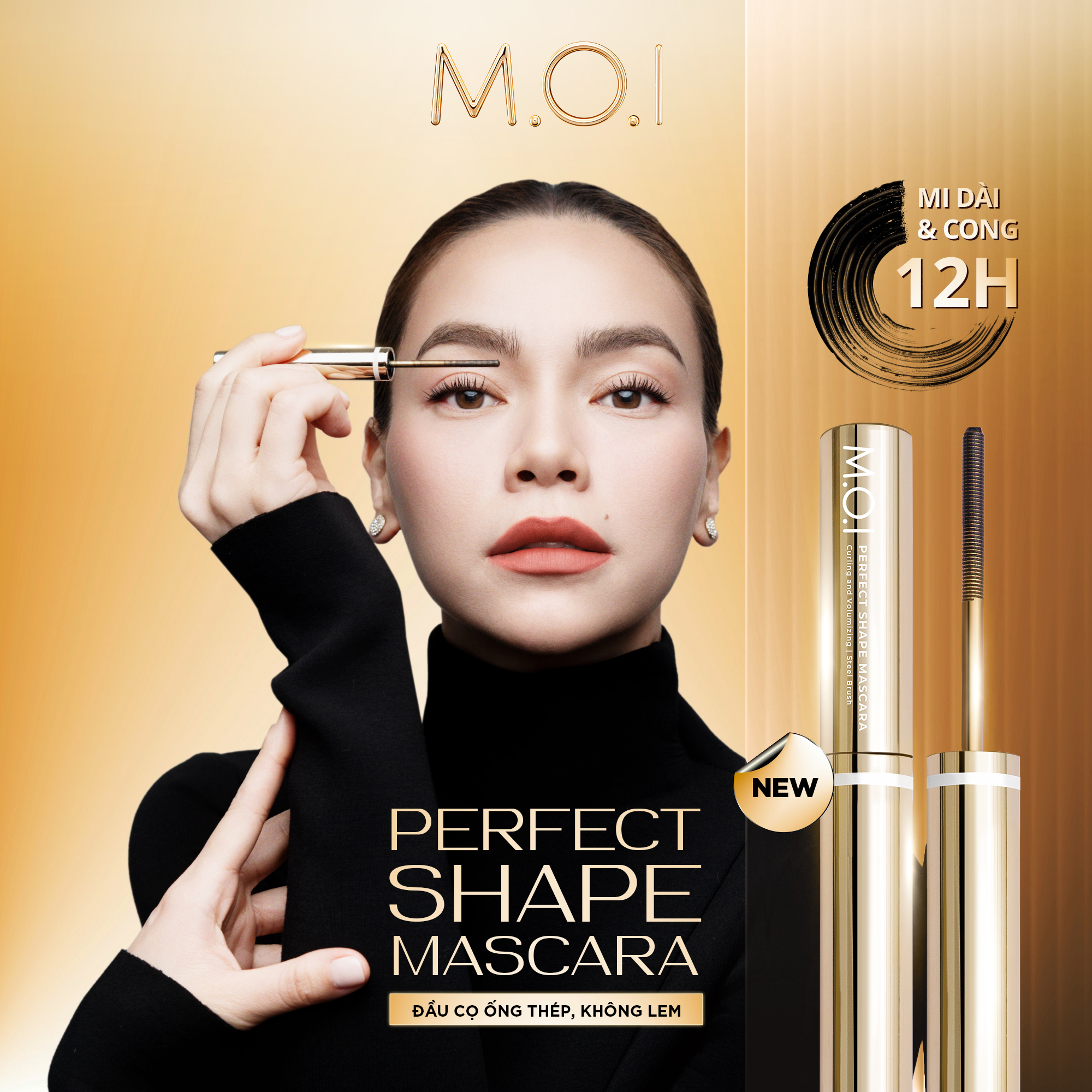 Mascara dài và cong mi lâu trôi - MOI Perfect Shape Mascara 4ml