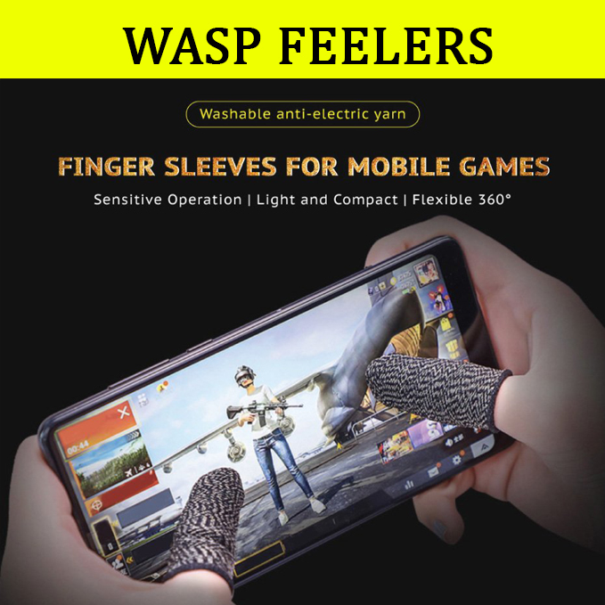 Bao tay chơi game cảm ứng Wasp Feelers găng tay chống mồ hôi, chống trượt - 1 ngón lẻ no box