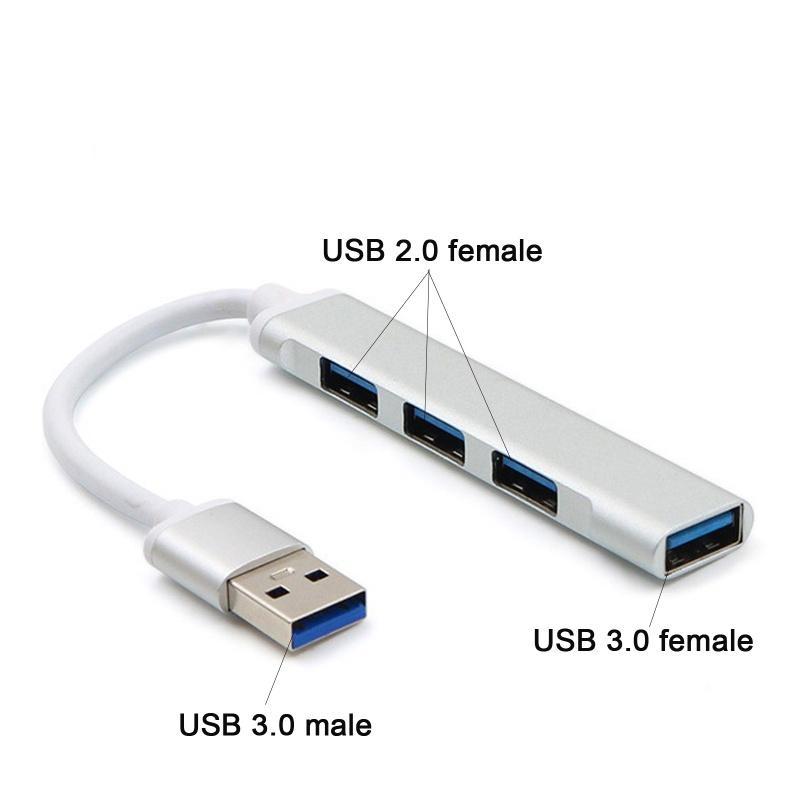 Đầu chuyển đổi USB 3.0 sang 3x USB 2.0 + USB 3.0 Hub dùng cho Laptop/PC