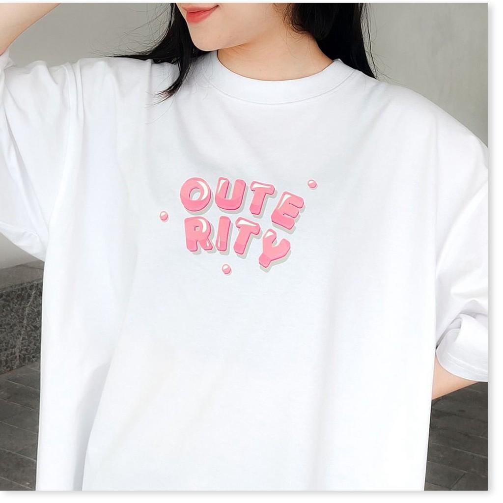 Áo Thun Nam Nữ OUTERITY Crush On U Unisex - Kiểu áo phông form rộng có regular và tay lỡ Ulzzang Nelly - Leevin Store