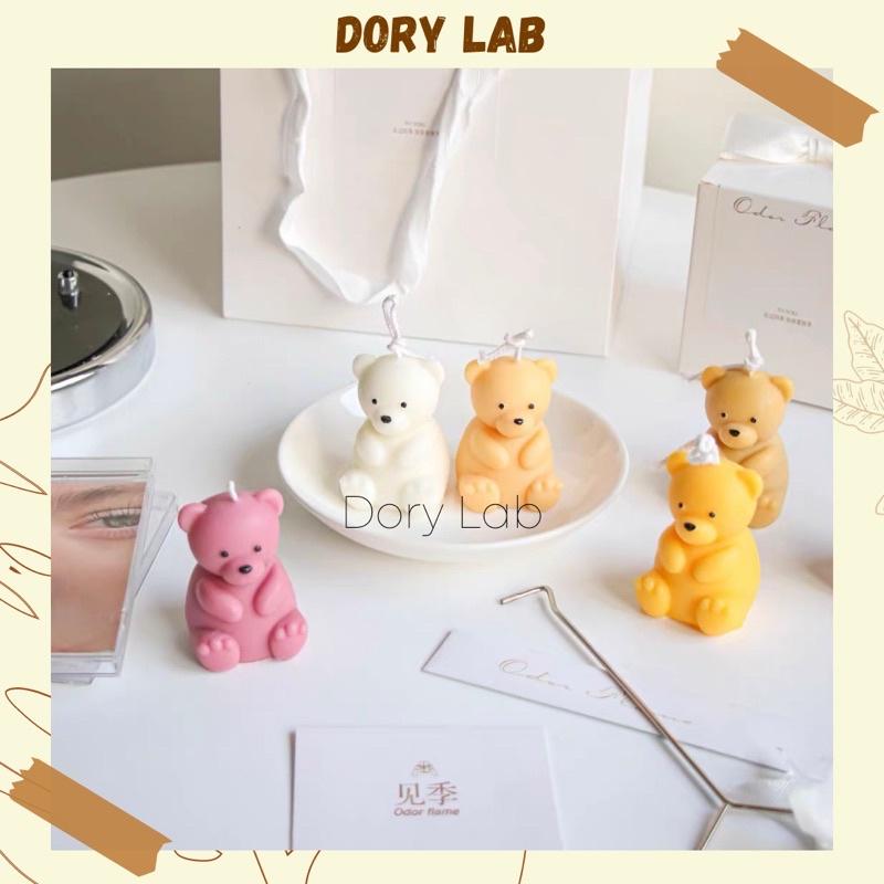 Nến Thơm Gấu Con Nhiều Màu Sắc Handmade Không Khói, Phụ Kiện Decor Chụp Ảnh - Dory Lab