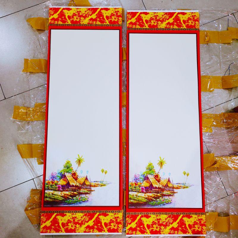 Giấy Viết Thư Pháp, Liễn Giấy Mỹ Thuật In Tranh Thư Pháp Dụng Phẩm Giấy Ốp 27x79cm - Set 05 tờ