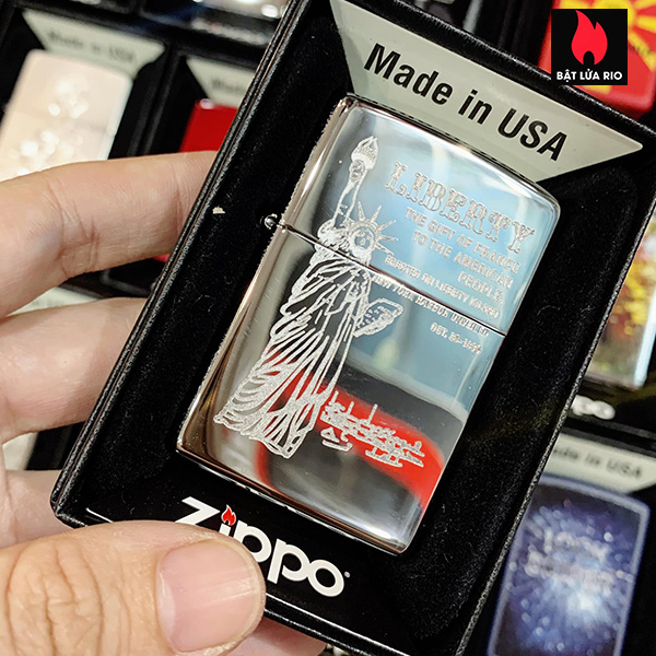 Bật Lửa Zippo 250 Liberty Full Statue