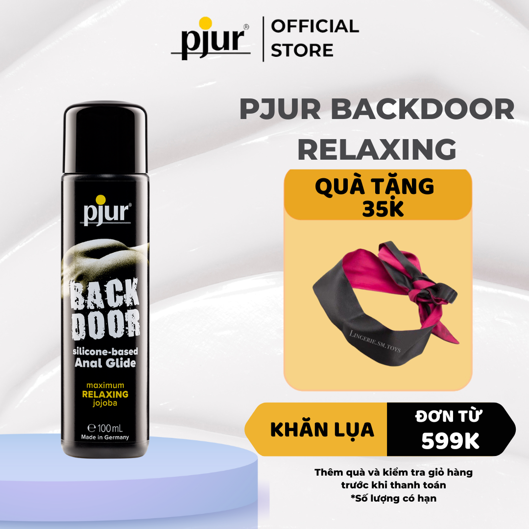 Chất bôi trơn silicone cho đường hậu Pjur Back Door Relaxing Anal Glide 30ml bổ sung chiết xuất jojoba cao cấp