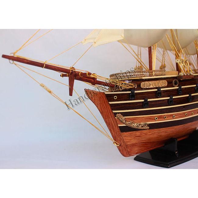 Thuyền gỗ trang trí Napoleon 53 cm cao cấp