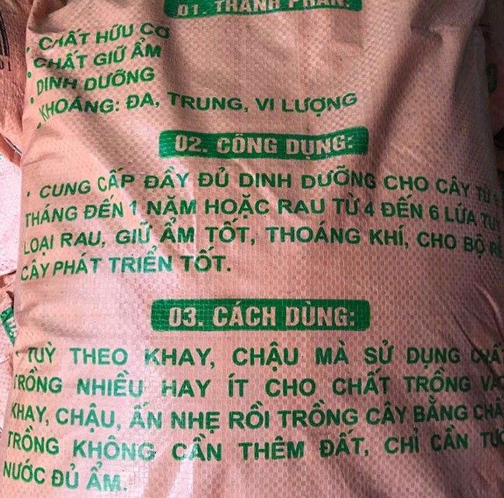 ĐẤT DINH DƯỠNG TRỒNG CÂY - GIÁ THỂ CAO CẤP DÙNG TRỒNG HOA , TRỒNG RAU, CÂY CẢNH- BAO 10KG