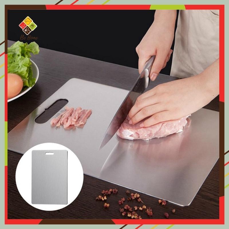 Thớt Inox 304 Cao Cấp Kháng Khuẩn Cường Lực- Vệ Sinh Dễ Dàng- Rã Đông Nhanh - Chống Ẩm Mốc