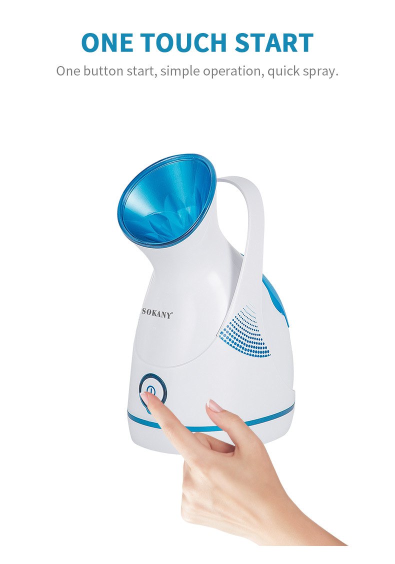 Máy Xông Mặt Phun Sương Nano Giữ Ẩm Làm Sạch Da Mặt 100mL SOKANY ZJ6580 - Hàng Chính Hãng