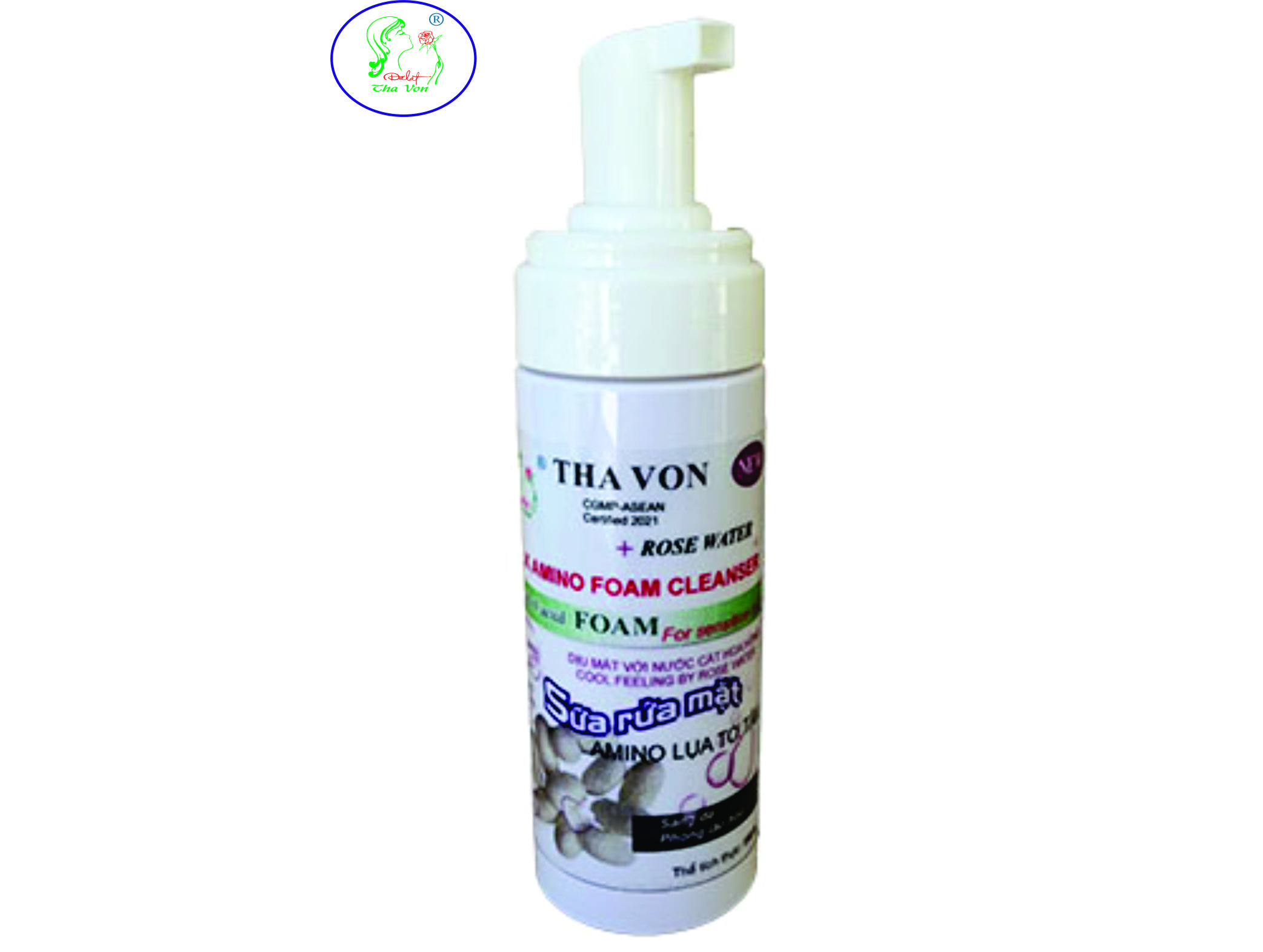 Sữa Rửa Mặt Amino Lụa Tơ Tằm Tha Von 150 ml tẩy nhẹ và sâu giúp da tươi khỏe , sáng rực rỡ , làm mờ vết nhăn da , se khít lỗ chân lông , phòng lão hóa