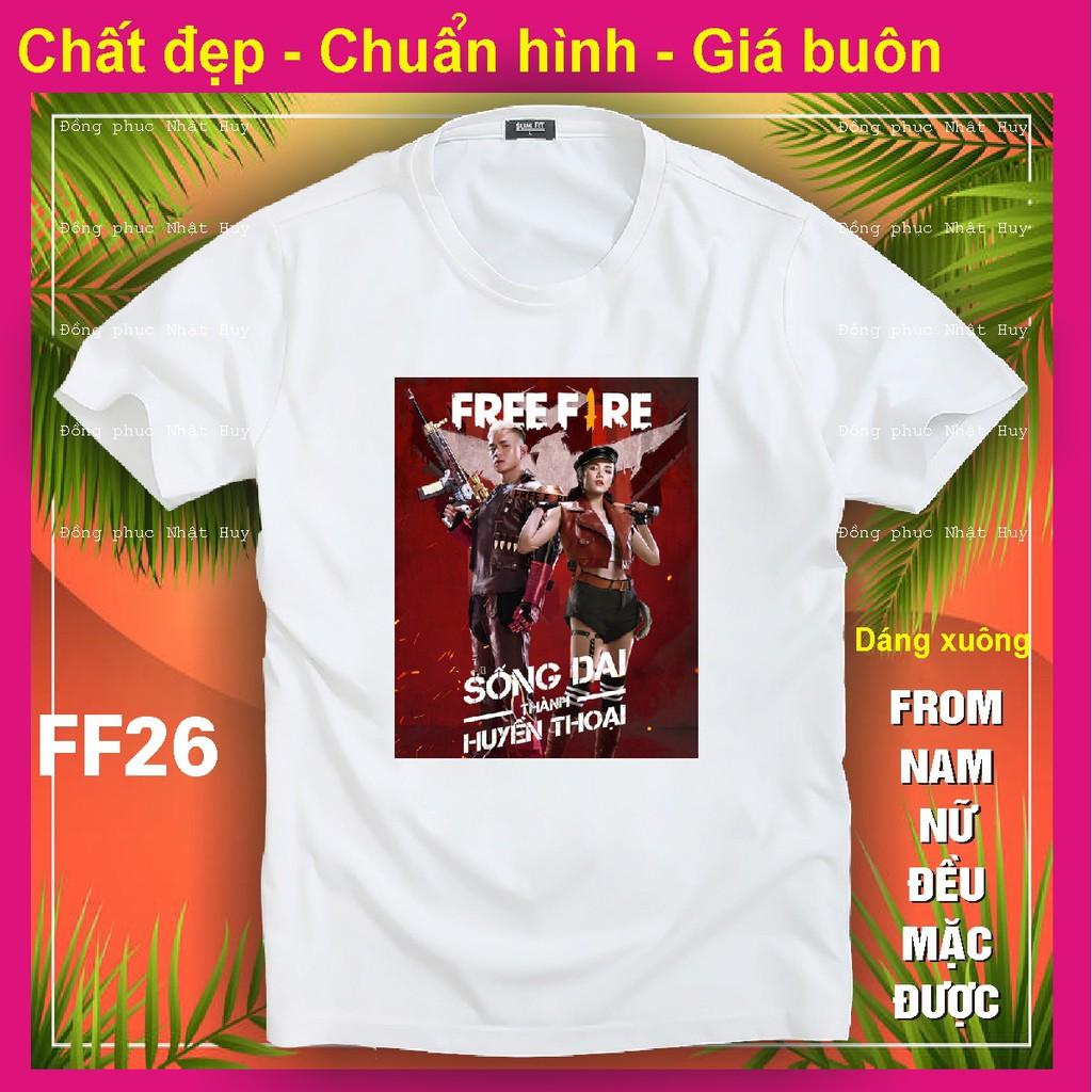 Áo thun game Free Fire FF25 ,phông bao đổi trả, chất đẹp
