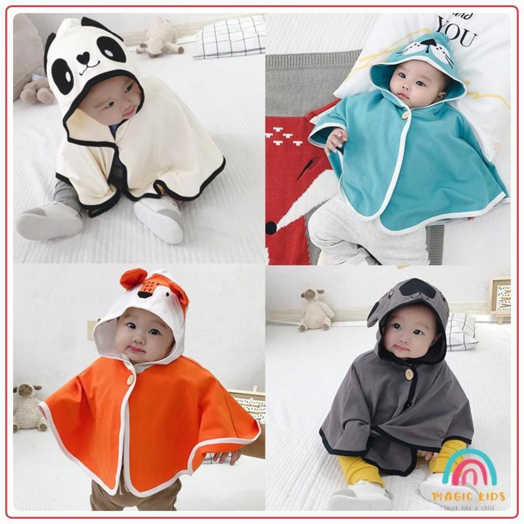 Áo choàng phối mũ hình thú đáng yêu cho bé AO20012 - MAGICKIDS