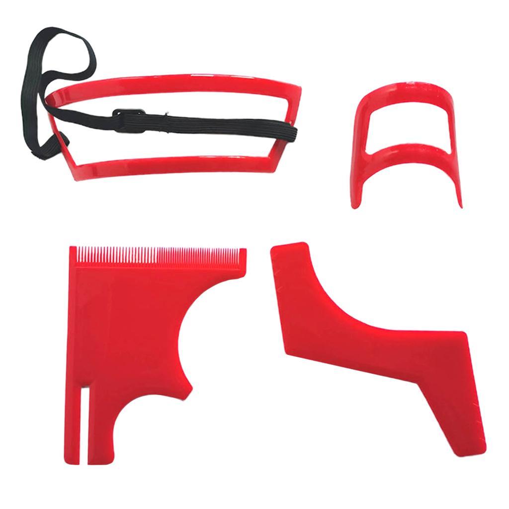 Neckline Beard Shaping Template Grooming Flexible Trimming Shaving Tool Kit