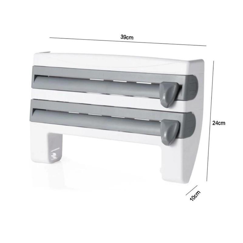 Kệ cắt màng bọc thực phẩm đựng đồ đa năng treo tường