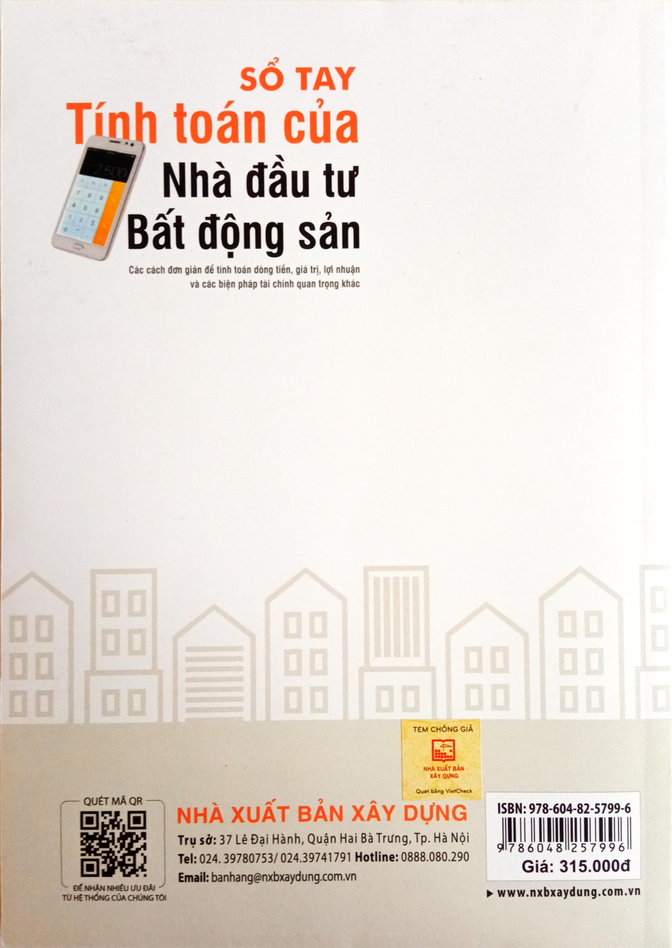 BENITO - Sổ tay tính toán của nhà đầu tư Bất động sản - Các cách đơn giản để tính toán dòng tiền