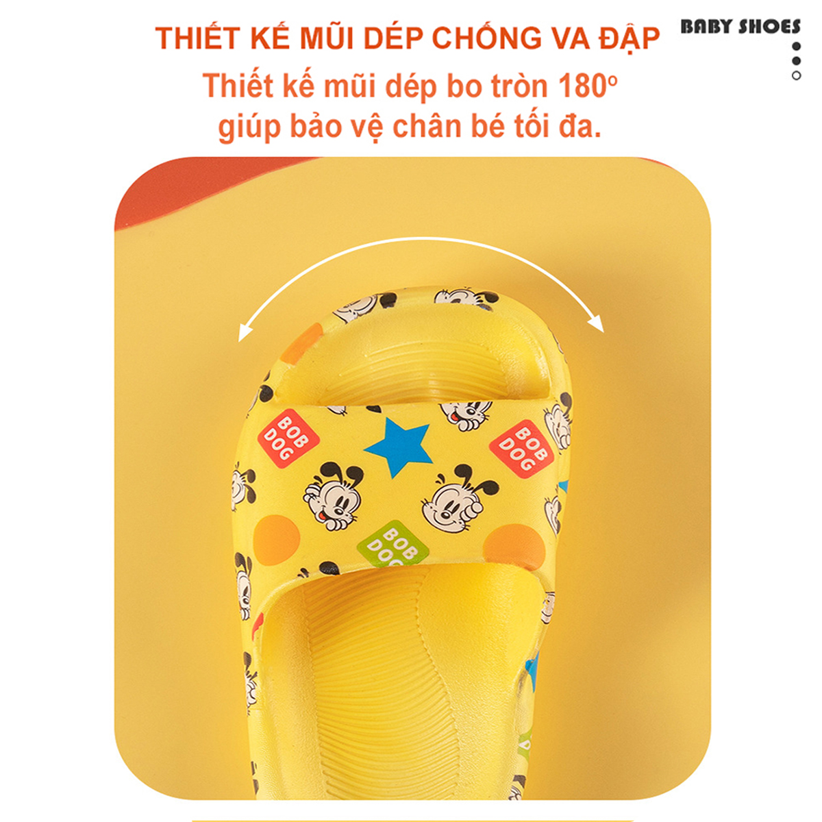 Dép Trẻ Em BobDog 2121B2 Siêu Mềm Siêu Nhẹ Chống Trơn Trượt Cho Bé Trai Bé Gái - 5 Màu In Hình Ngộ Nghĩnh