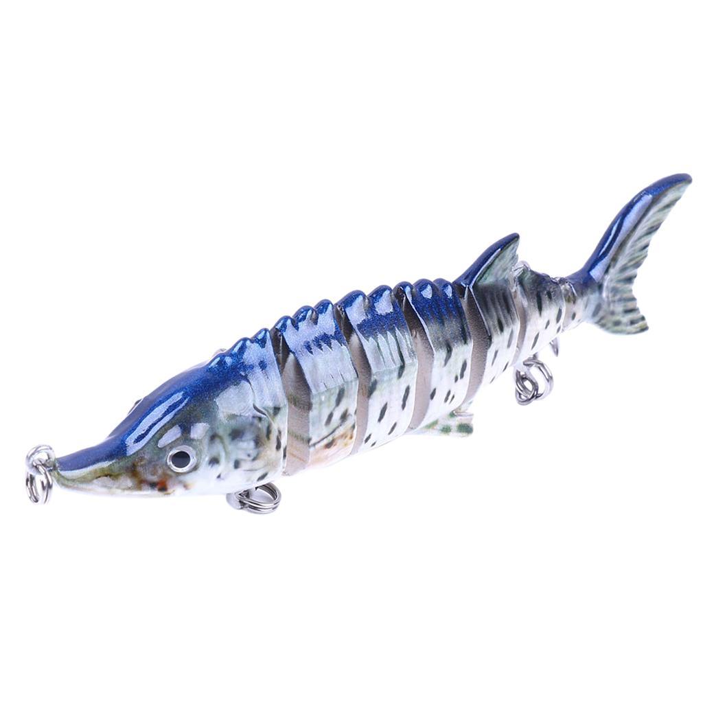 11cm Fishing Joint Lures Artificial Hard Bait With 2 Treble Hooks